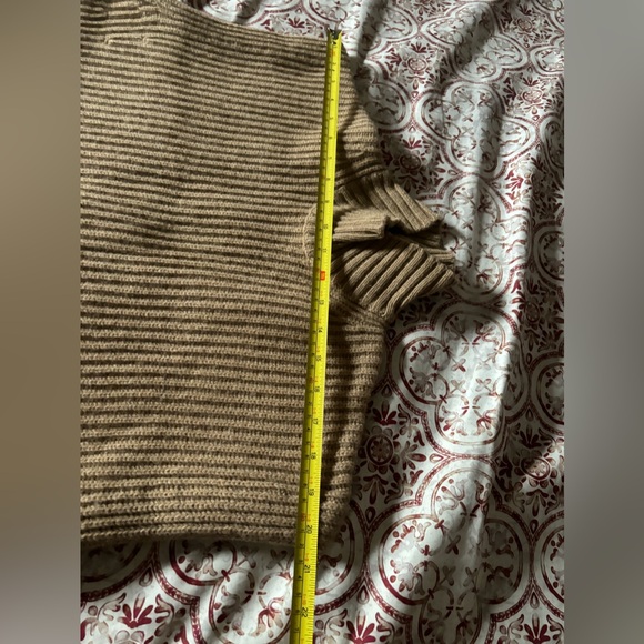 Ganni Tan Ribbed Turtleneck Sweater - Picture 8 of 11